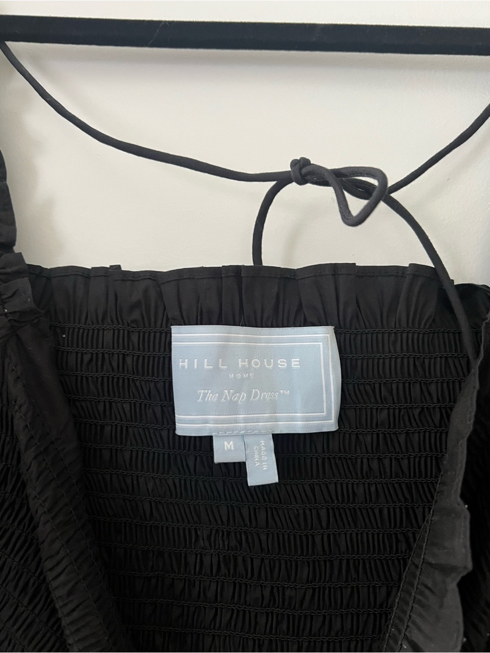 Hill House Nesli Midi Dress in Black Poplin - Picture 4 of 6